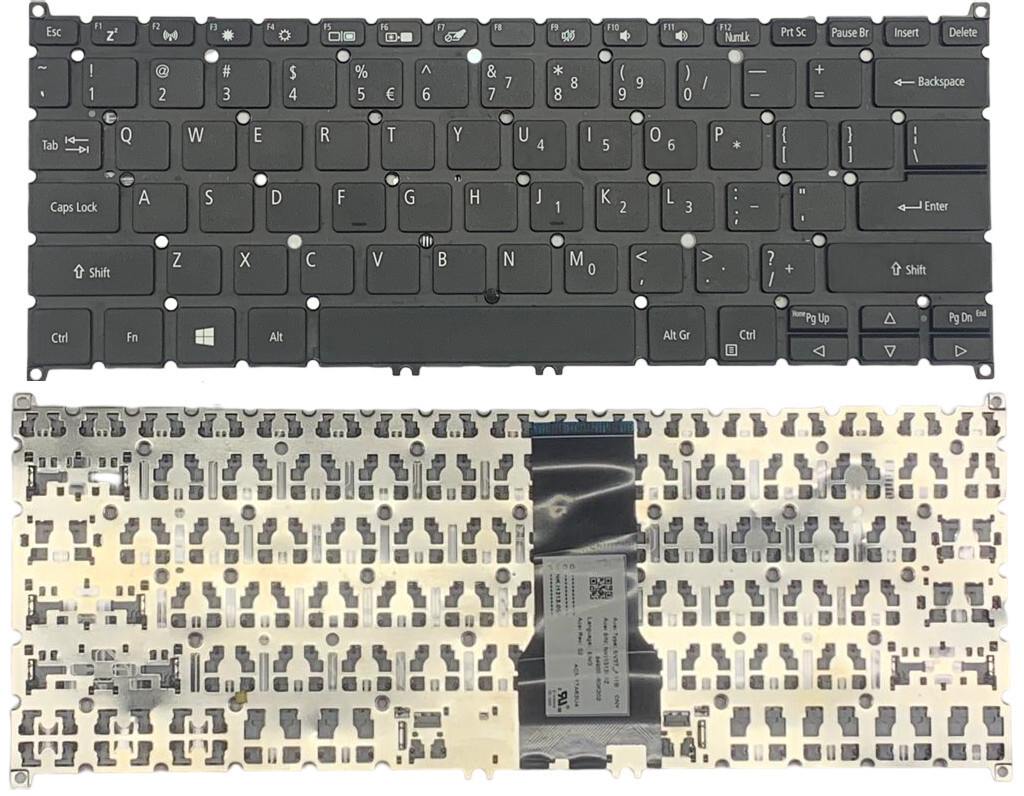 Touche De Clavier De Remplacement Pour Acer Swift SF313-51, SF514-54, S5-371... - Modèle AC236