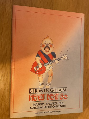 Birmingham Heart Beat 86 Programme + Ticket Robert Plant ELO Roy Wood The Move - Picture 2 of 4