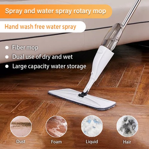 Wischmopp Bodenwischer Mopp Spraymopp Sprühwischer 350ml Bodenreiniger Set Weiß - Bild 5 von 21