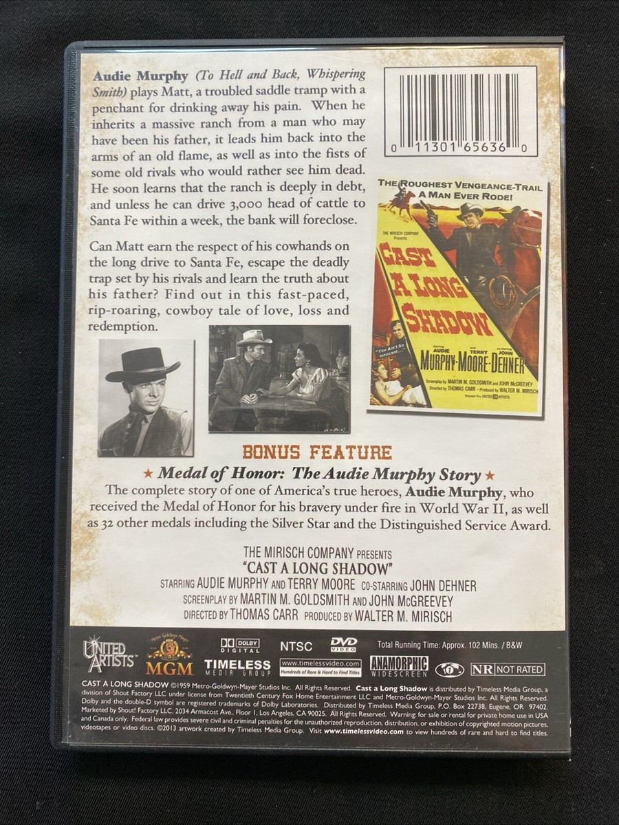 Cast A Long Shadow - DVD By Audie Murphy, Terry Moore, John