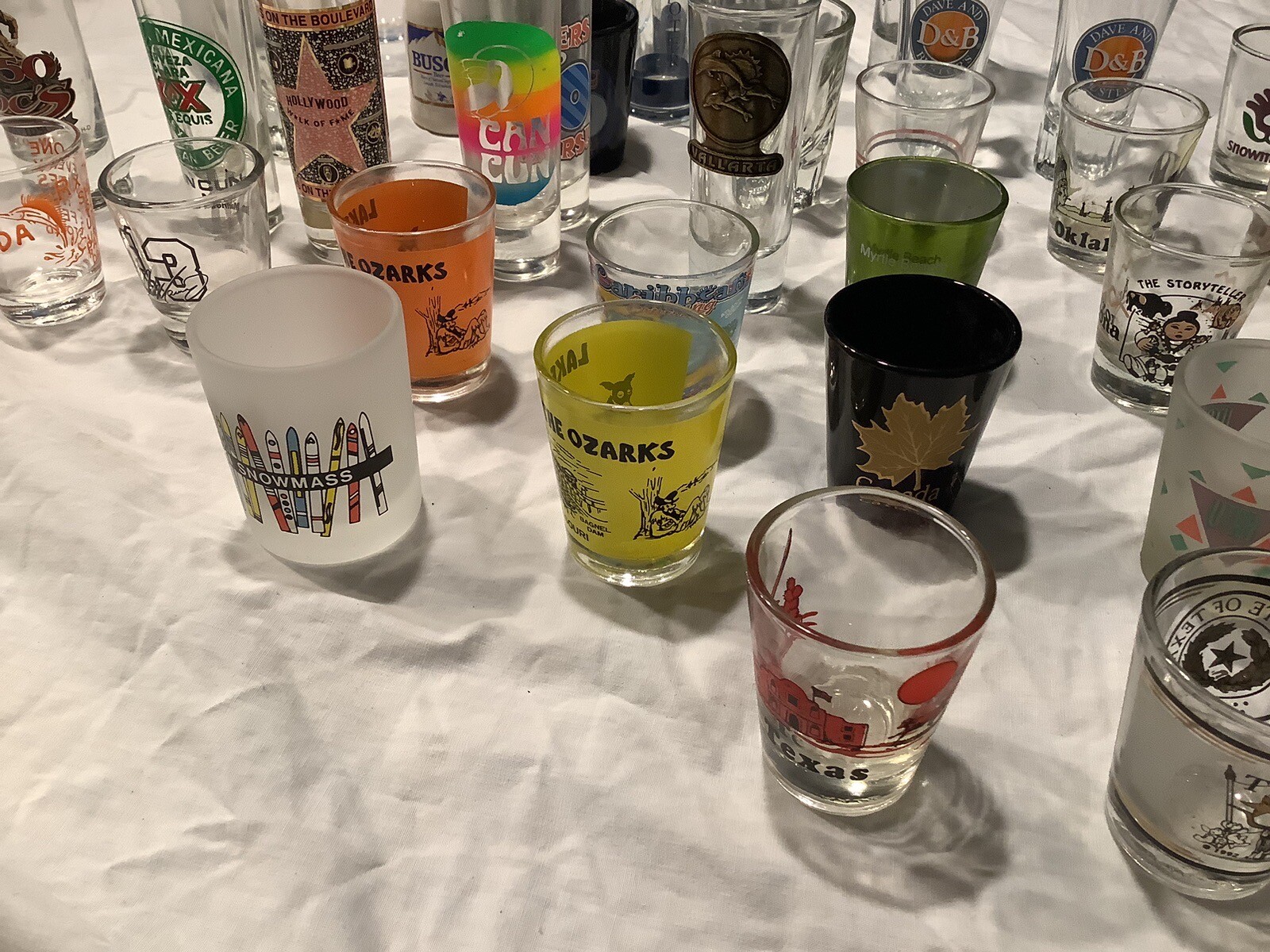 Shot Glasses Lot Of 27 Vintage and Souvenirs mixed eBay