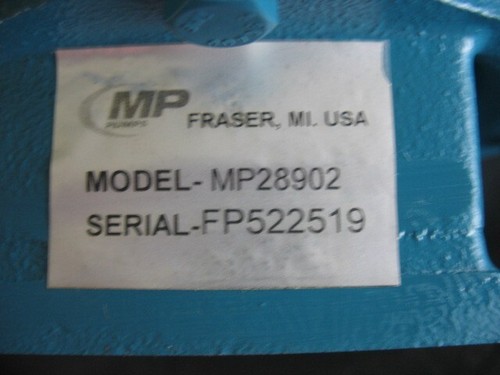 MP PUMPS Series 60 Centrifugal Pump End Only MP28902, up to 65 GPM MP-28902 -NEW - Picture 7 of 8