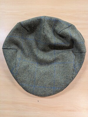 Alan Paine Combrook Tweed Flat Cap Lagoon 2XL UK