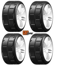 NEW GRP Mounted Belted Tires White 1/5 W02 Revo P3