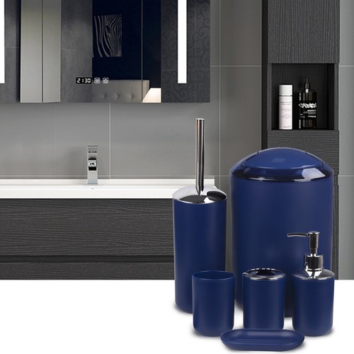 6STCK. BADEZIMMER ZUBEHÖR SET BIN SEIFENSPENDER ZAHNBÜRSTE TUCHER TOILETTENBÜRSTE - Bild 8 von 77