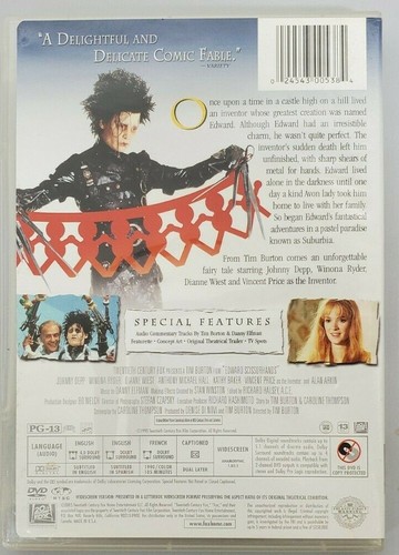 Corpse Bride & Edward Scissorhands-2 Pak-Tim Burton & Johnny Depp-DVD - Picture 8 of 10