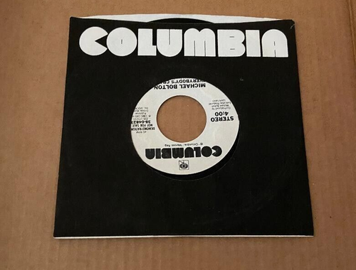 MICHAEL BOLTON: Everyone's crazy / same Columbia 7" Single 45 RPM VINYL PROMO