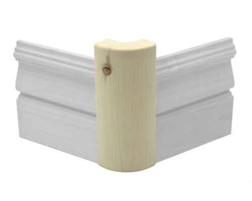 3/4" x 2 1/4" x 6" Pine Outside Radius Corner Base Block Bullnose Clear & Knotty - Picture 6 of 7