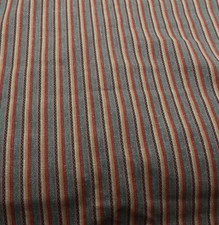 Concord Fabrics By The Kesslers Red Green Gold Stripes Fabric 1 2/3 Yd