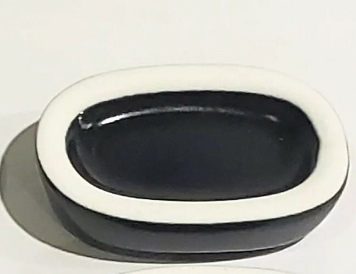 Chinese Chopstick Rest black Indented ceramic 4 pieces made in China - Picture 4 of 4