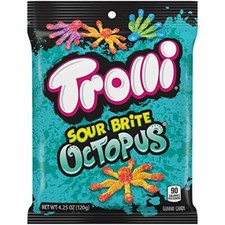 Trolli Sour Brite Octopus, Assorted Flavors, ...