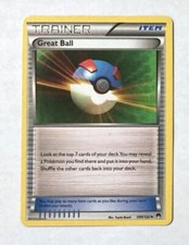 POKEMON - GREAT BALL 100/122 UNCOMMON TRAINER CARD - BREAKPOINT SET - M/NM 