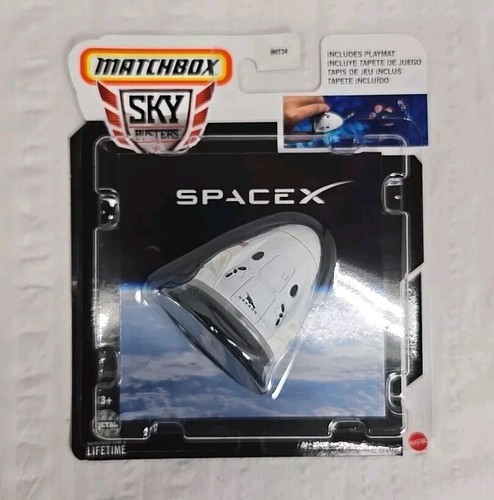 Matchbox Sky Busters SpaceX Dragon Shuttle Diecast 1/64 Scale Elon Musk - Picture 1 of 3