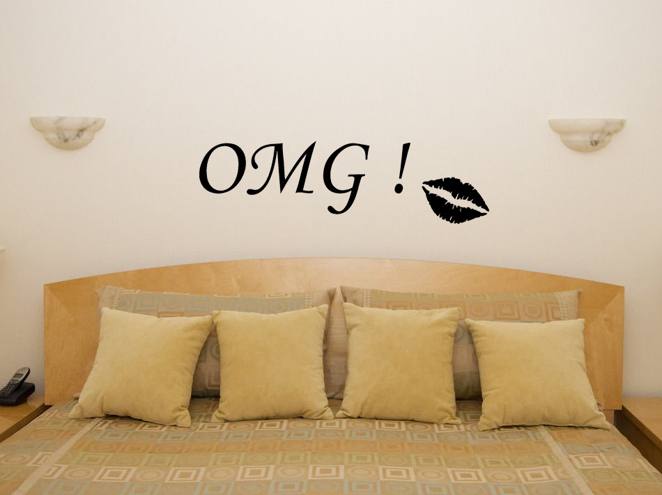 OMG Oh My God Towie Essex Quote Motto Living Room Decal Wall Art Sticker Picture Tania okazja, wyprzedaż