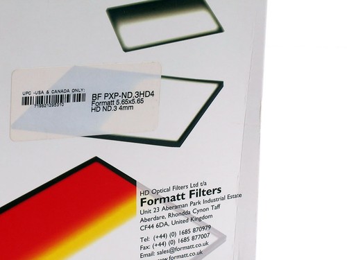 Formatt Hitech .3 HD ND 5.65x5.65" neutral density filter 4mm BF PxP-ND.3HD4 STD - Picture 2 of 3