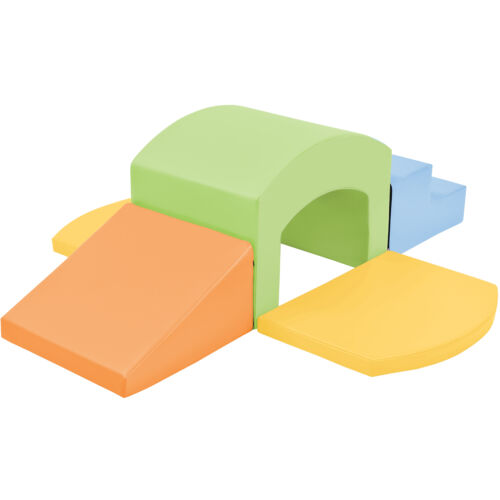 Soft Foam Playset for Toddlers,Safe SoftZone Single-Tunnel Foam Climber for Kid