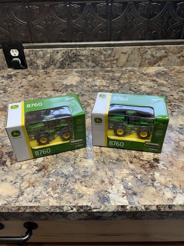 Lot Of 2 1/64th John Deere 8760 Prestige Tractor. Muddy/Dusty & Regular Edition