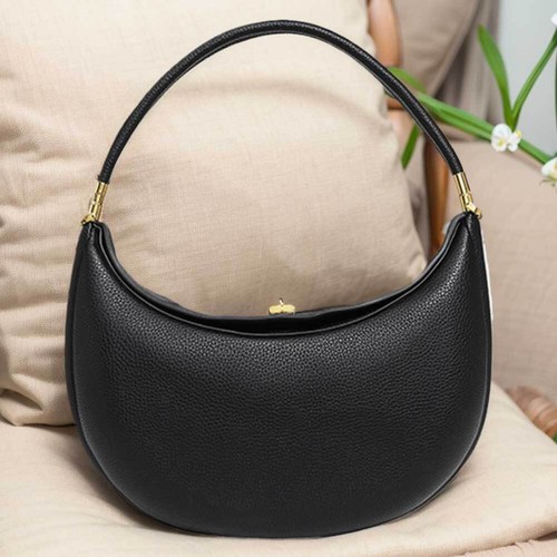 Trendy Shoulder Bag PU Leather Crescent Bag Dumpling Bag Half Moon Bag for Women - Picture 15 of 27