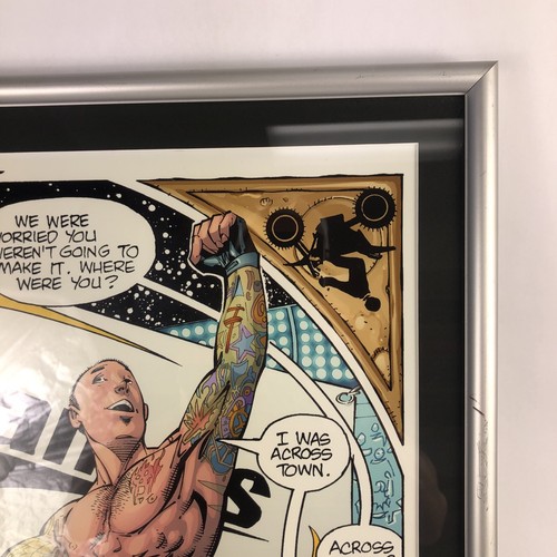 Adam Kubert 32" x 22" FRAMED Original Art Poster X-Games Carey Hart Motocross - Picture 12 of 18