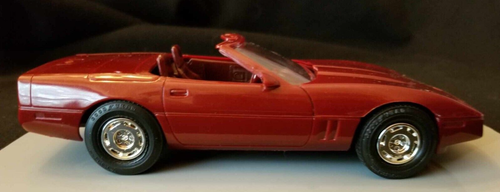 Vintage AMT Ertl 1988 Chevy Corvette Promo Dealer Model Dark RED 6095EO MIB - Picture 12 of 12