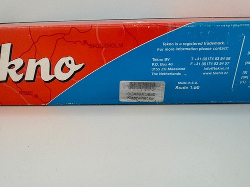 Tekno truck models, Scania R 580 Topline + Reefer Trailer , KLAPPENECKER - Picture 14 of 15