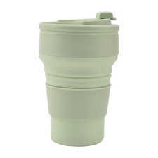 350ML Portable Folding Cup Collapsible Mug with Cover Coffee Travel Outdoors Cup