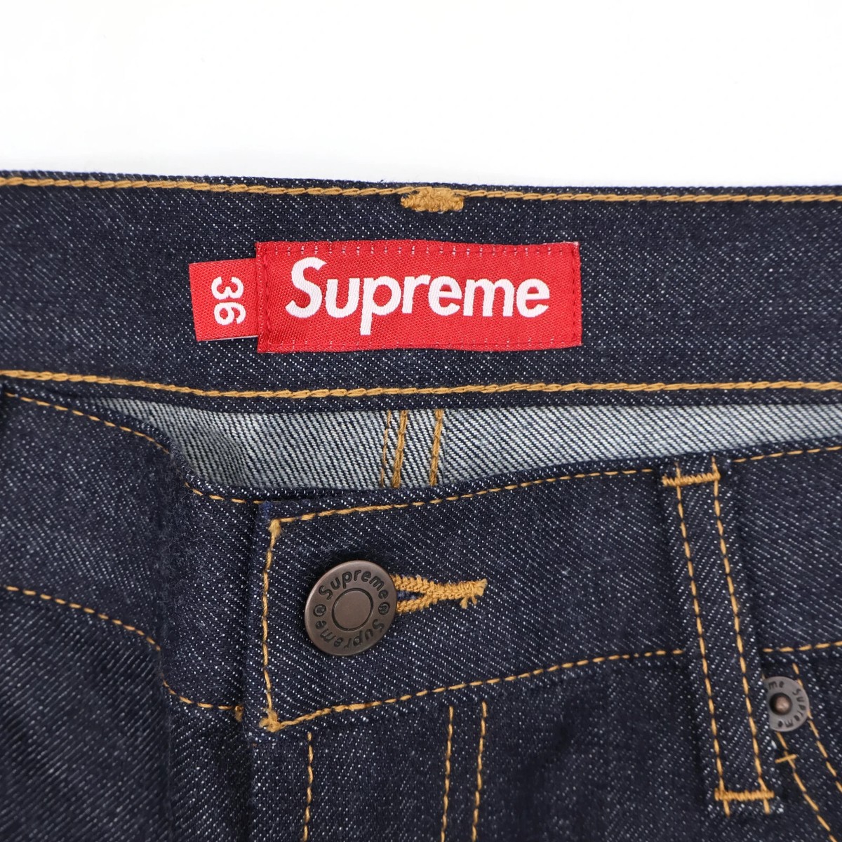 Supreme S Logo Rigid Baggy Jean Rigid Indigo | eBay