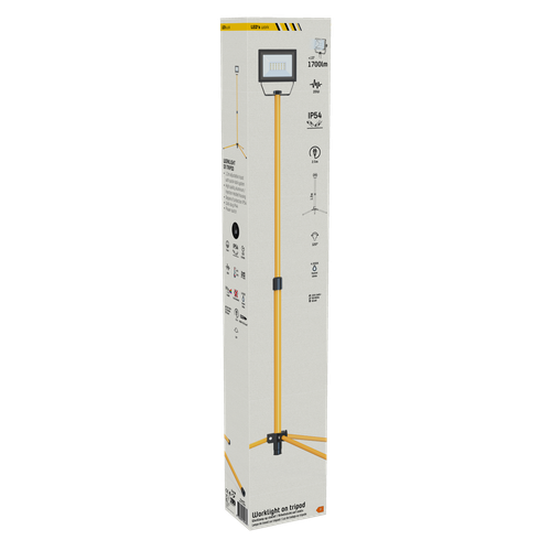LED-Arbeitsstrahler Baustrahler 1,2m Stativ 20W neutralweiß IP54 2,5 m Zuleitung - Bild 5 von 7