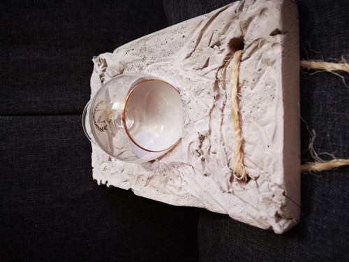 Wandvase, Deko Vase, Windlicht, Kerzenhalter, Einzelstück, DIY, BETON  - Bild 5 von 5