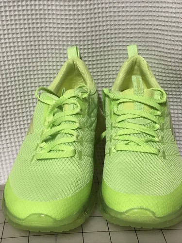SKECHERS AIR-COOLED NEON GREEN WOMEN'S 