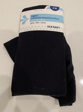 New Old Navy Black Tights NWT 8/10 Yr Girls