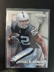 KHALIL MACK Raiders 2014 Panini Prizm Rookie Card #218 SP RC HOF