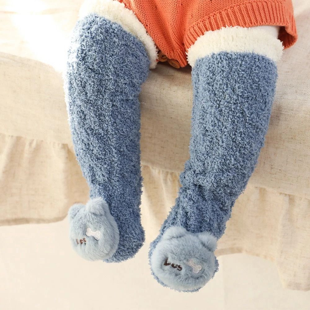 Fleece top baby socks