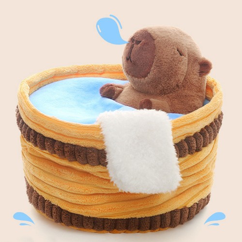 Capybara Plush Adorable 9.84Inch Stuffed Bathing Capybara Cute Animals - Picture 9 of 12