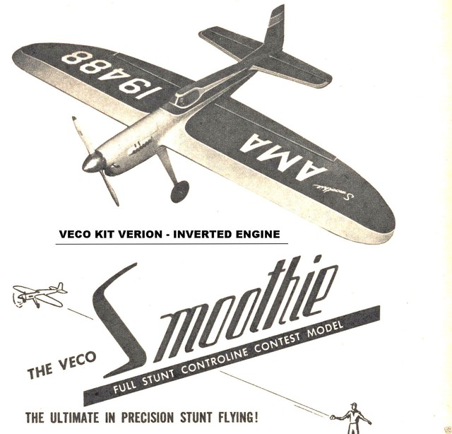Model Airplane Plans (UC) Smoothie 51" Stunt .29.35 by Bob Palmer