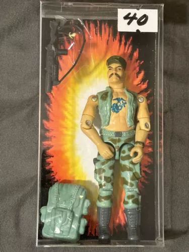 GI Joe Gung Ho V1 Complete  1983 w/custom Display Box