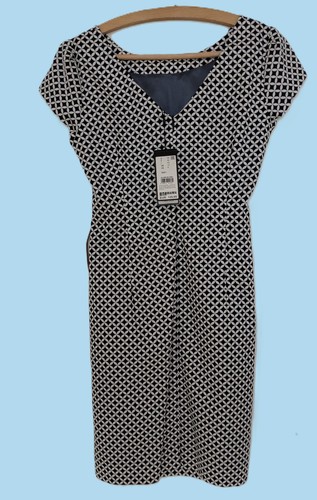 Comma Damenkleid Etuikleid schwarz weiß neu - Bild 5 von 12