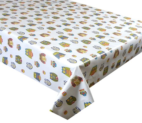 Cool Owls Quality Oilcloth Tablecloth Coated Cotton Wipe Clean 54 Inch Wide - Picture 13 of 20