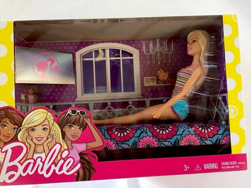 Barbie Bedroom Doll and Day Bed Set 2017 Mattel #FDB09 NRFB Too Cute! - Picture 3 of 16