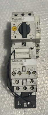 MOELLER PKZMO-1 Breaker + SE00-11-PKZ0, Used, Free Shipping 