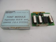 GSP GERBER SCIENTIFIC SIGNMAKER 3 & 4 UNIVERSITY ROMAN AK FONT MODULE P18234D