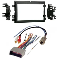 Double DIN Car Stereo Dash Installation Kit + Harness for 2004-2015 Ford F-150