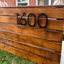 5 inch Modern House Address Numbers Letters For Exterior Outside Address