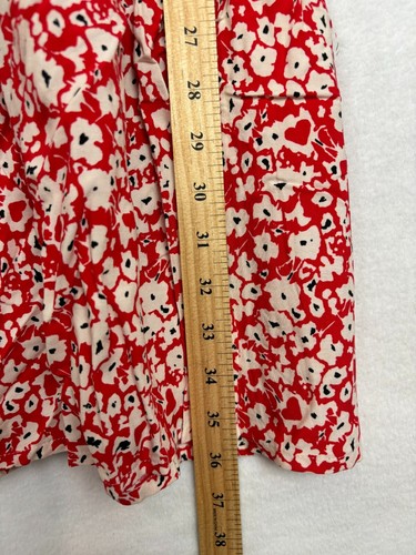 ZARA Womens Dress Size XS Allover Print Ditsy Floral Boho Peasant Flared Maxi - Picture 4 of 7