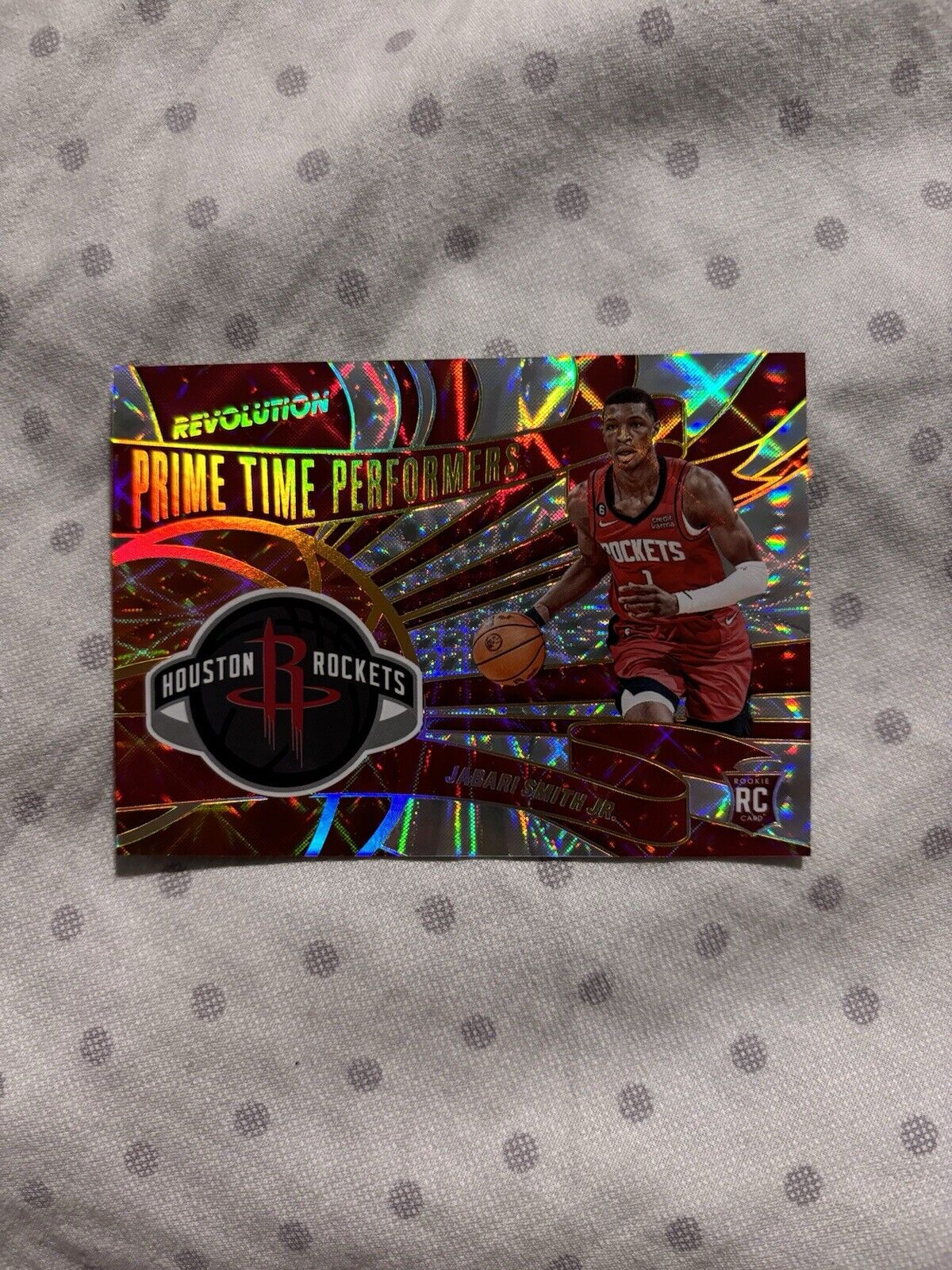 2022-23 Panini Revolution Jabari Smith Jr Prime Time Performers SSP Rockets