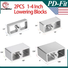 1" inch/2" inch/3" inch/4" inch Aluminum Leaf Spring Lowering Block Kit 2 Pack