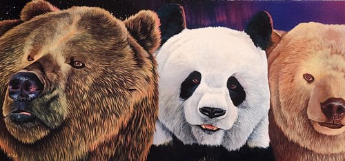 GRAEME STEVENSON Limited Edition Silkscreen "Bears" Hand Signed & Numbered - Picture 3 of 8