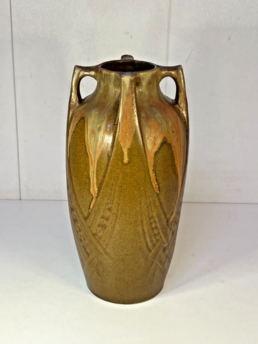 GRAND VASE EN GRÈS SIGNÉ DENBAC STYLE ART NOUVEAU XXème - Imagen 6 de 15