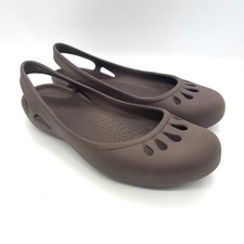 Crocs Women's Kadee Brown Slingback Flats Size 9
