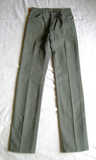 VTG 80's LEE RIDERS DARK GRAY ALL-COTTON STRAIGHT-LEG STUDENT JEANS 28x34 NWT
